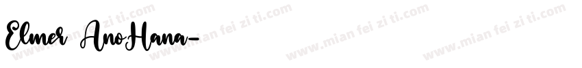 Elmer AnoHana字体转换